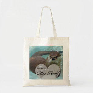 Your my Otter Half Brown River Otter Swimming Tote Bag