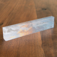 "YOUR NAME AMONG THE CLOUDS" NAMEPLATE