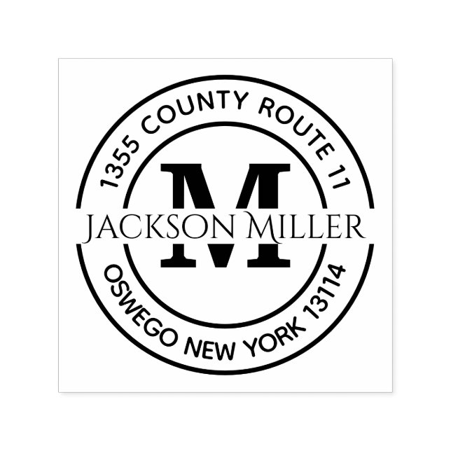 Your Name and Address Self-inking Stamp (Design)