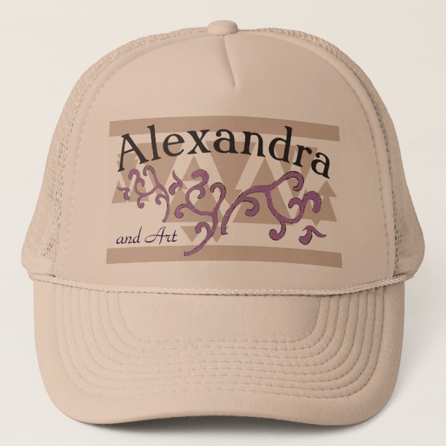 Your Name and Art Trucker Hat (Front)