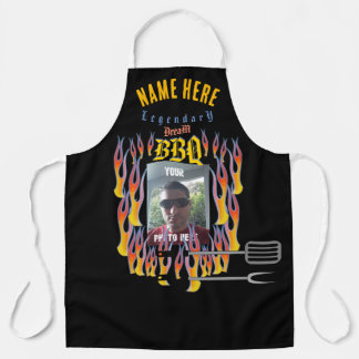 YOUR NAME and PHOTO BBQ Apron