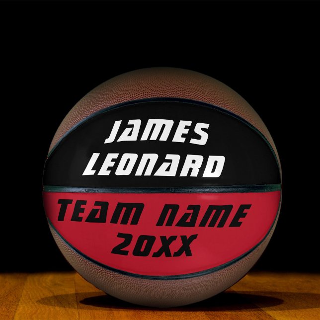 Your Name and Team Colours Personalised Basketball (Creator Uploaded)