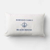 Your Name Beach House Compass Anchor White