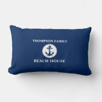 Your Name Beach House Rope & Anchor Blue