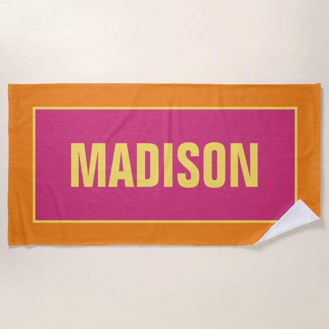 YOUR NAME beach towel (Front)