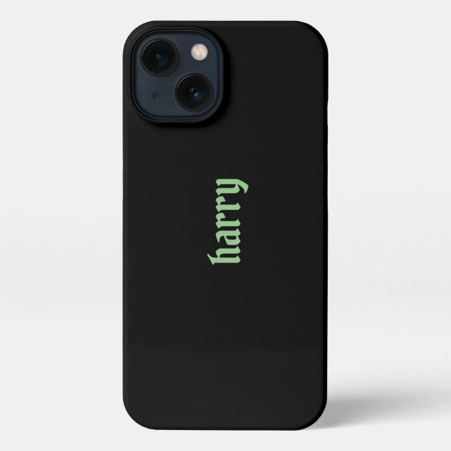 your name black iPhone case (Back)