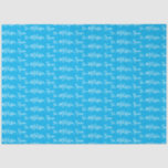 Your Name Blue Tissue Paper<br><div class="desc">Wrap your gifts with unique,  custom personality with Your Name Tissue Paper. Multiple colours available.</div>