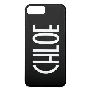Your Name, Bold White Text   Black Case-Mate iPhone Case