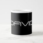Your Name | Cool Stylised Customisable Text Large Coffee Mug<br><div class="desc">Editable name or word of your choosing.</div>