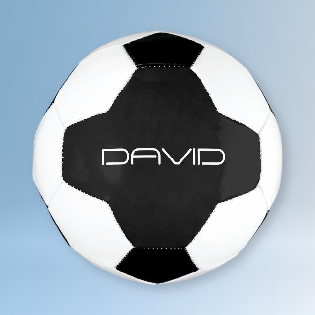 Your Name | Cool Stylised Customisable Text Soccer Ball (Creator Uploaded)