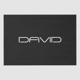 Your Name   Cool Stylised Customisable Text Tissue Paper