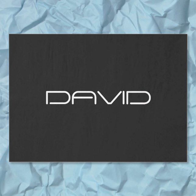 Your Name | Cool Stylised Customisable Text Tissue Paper (Creator Uploaded)