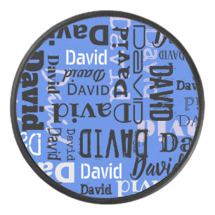 Your NAME Customisable Coloured Mens Hockey Puck