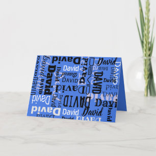 Your NAME Customisable Greeting Thank You Card