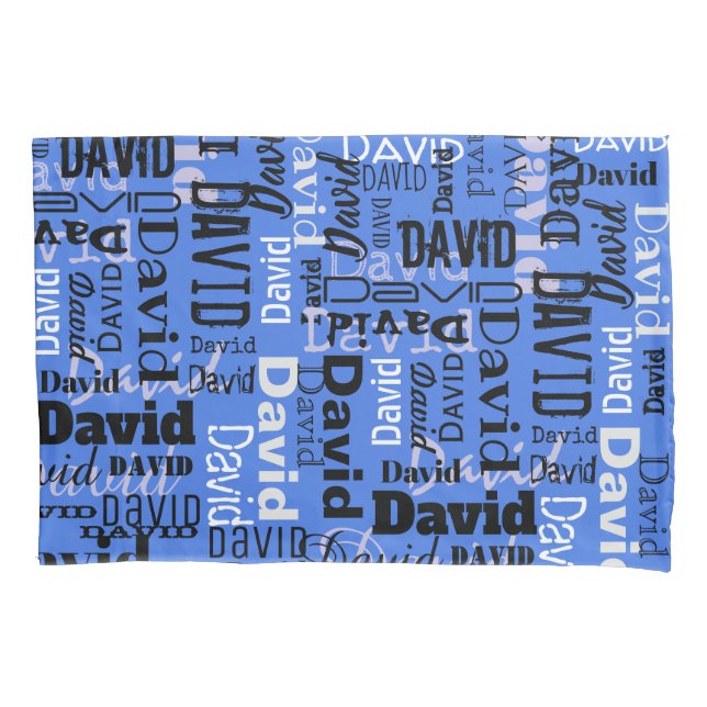 Your NAME Customisable Pillow Kids Boys Case Pillowcase (Front)