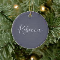 Your Name | Elegant Lavender Script on Hazy Purple