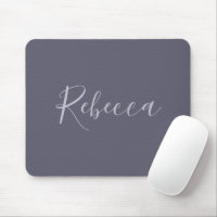 Your Name | Elegant Lavender Script on Hazy Purple