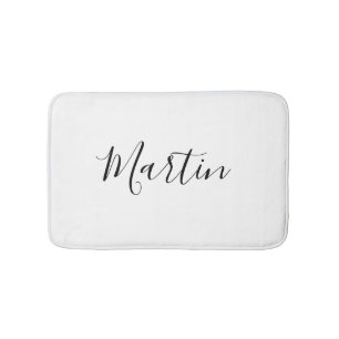Your Name   Elegant Script Bath Mat