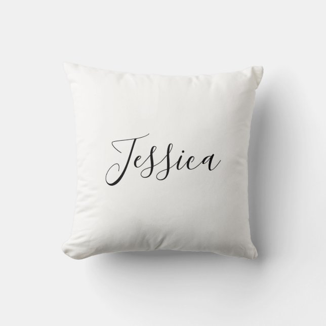Your Name | Elegant Script Cushion (Front)