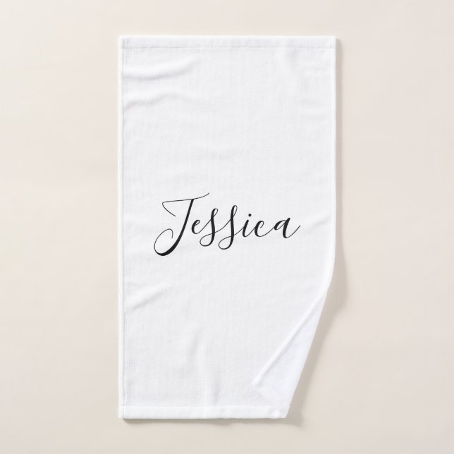 Your Name | Elegant Script Hand Towel (Hand Towel)