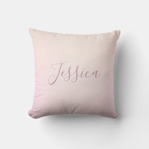 Your Name Elegant Script Soft Ombre Cushion