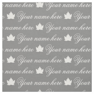 Your Name Fabric Personalised Canada Name Fabrics