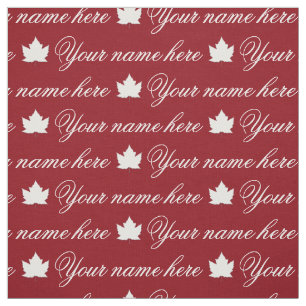 Your Name Fabric Personalised Canada Name Fabrics