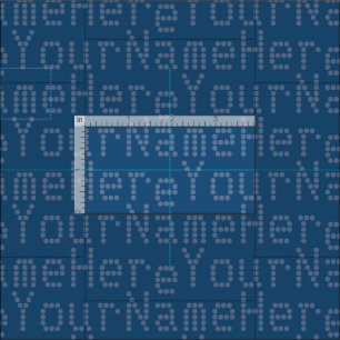 Your Name Fabric Personalised Name Fabric Blue Dot