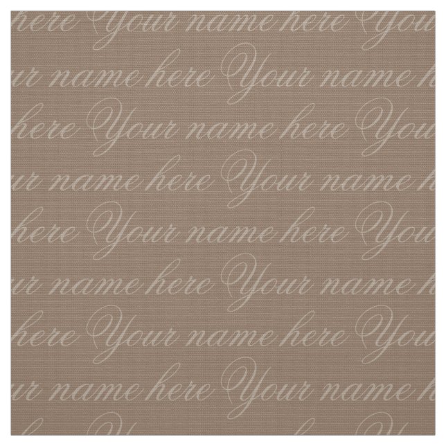 Your Name Fabric Personalised Name Fabrics (Swatch)