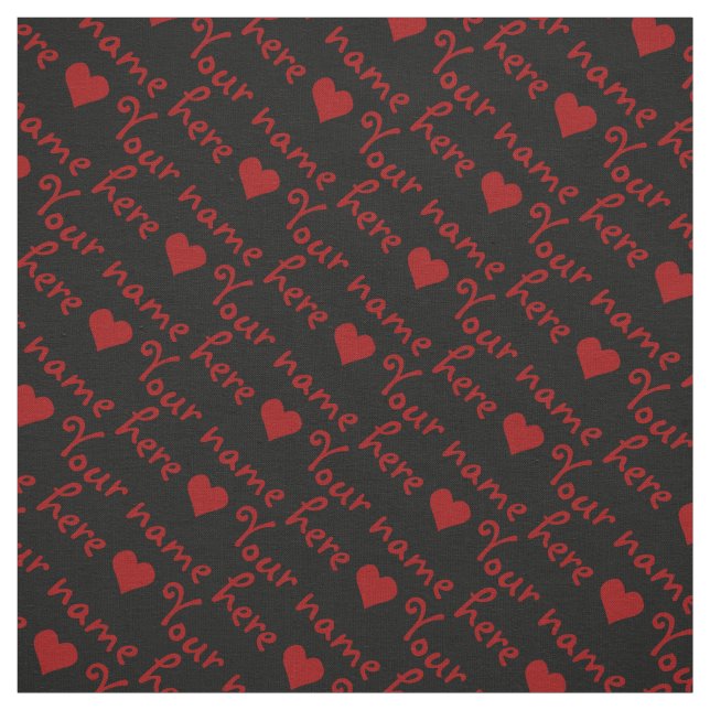 Your Name Fabric Personalised Name Fabrics (Swatch)