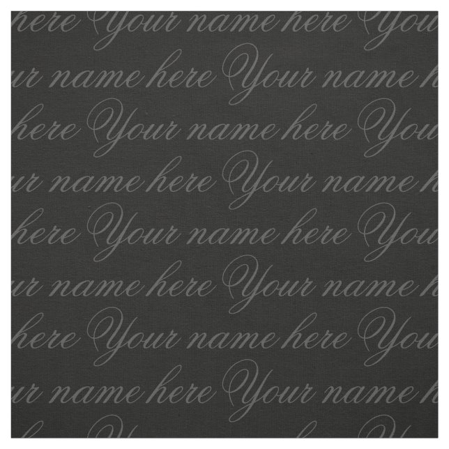 Your Name Fabric Personalised Name Fabrics (Swatch)