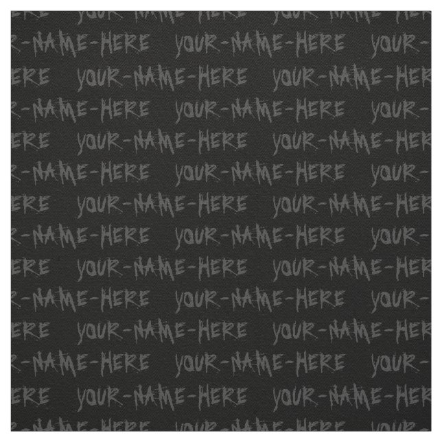 Your Name Fabric Personalised Name Fabrics (Swatch)