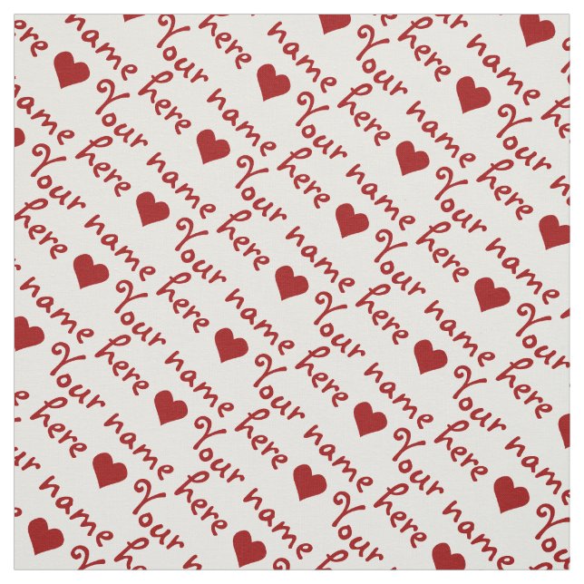 Your Name Fabric Personalised Name Fabrics (Swatch)