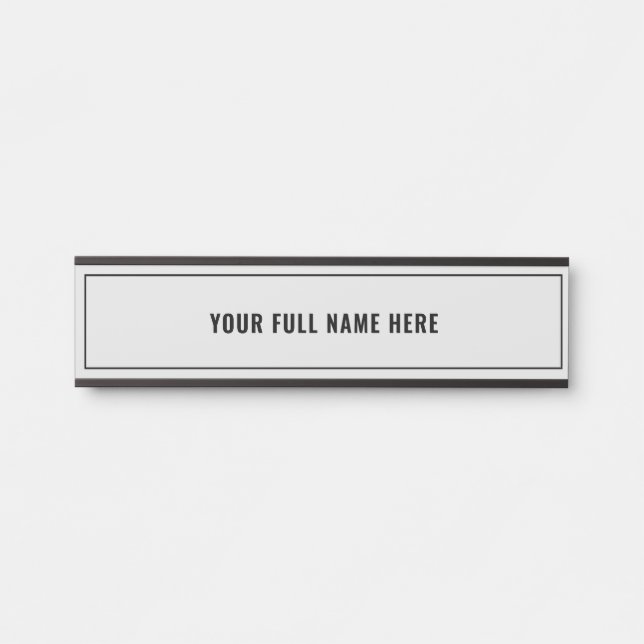 Your Name Framed Door Sign - Choose Favourite Colo (Front)