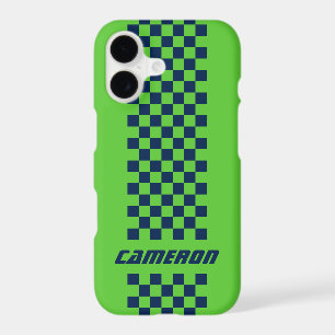 Your Name Fully Custom Colours Chequered Stripe