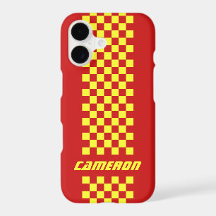 Your Name Fully Custom Colours Chequered Stripe