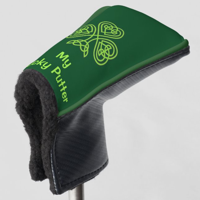 YOUR NAME Golf Cover Lucky PUTTER Personalise (3/4 Front)