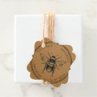 Your Name Here Kraft Vintage Honey Jar Lid Tag