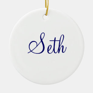 Your Name HERE Nantucket Ceramic Tree Decoration