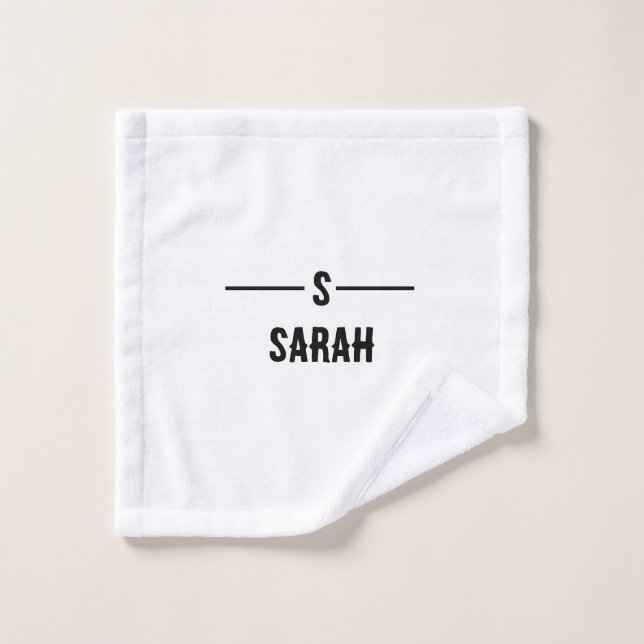Your Name Here – Simple Personalised Towel (Wash Cloth)
