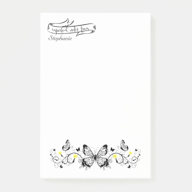 YOUR NAME | important notes from - Lacy Butterfly (Front)
