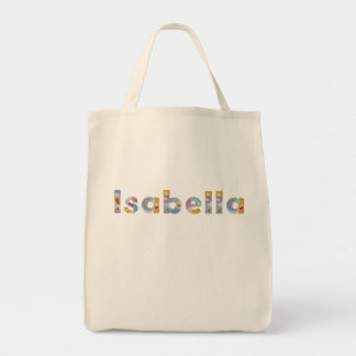 Your name in artsy floral letters / Isabella Tote  Bag