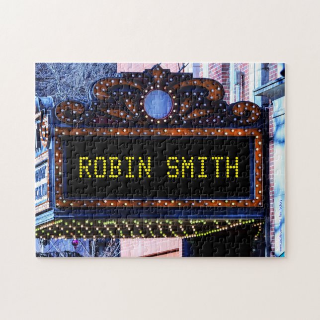 YOUR NAME IN LIGHTS! JIGSAW PUZZLE (Horizontal)