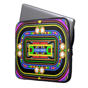 Your Name in Lights Laptop Sleeve