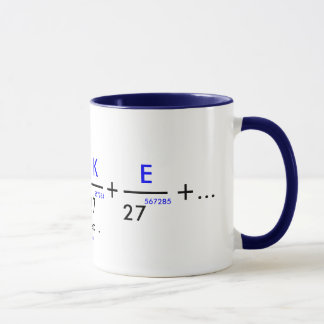 Your name in pi - customisable! mug