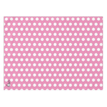 your name in pink and white dots trendy pattern