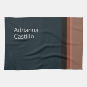 Your Name Minimalist Modern Plain Tea Towel