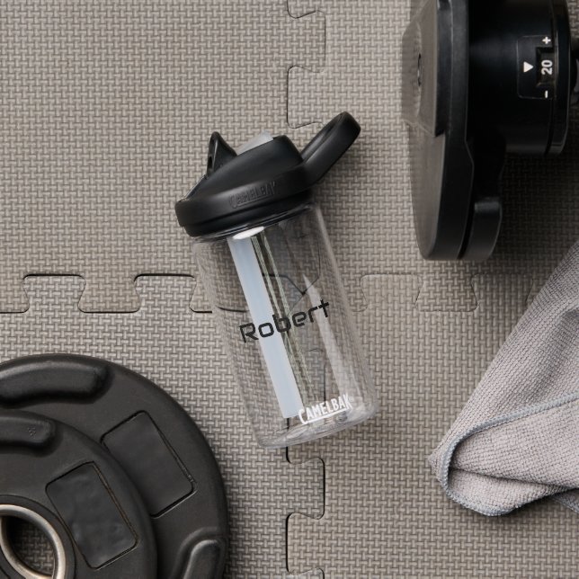 Your Name Modern Masculine Water Bottle (Gym)