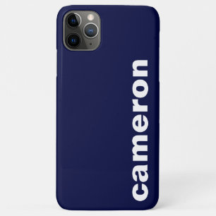 Your Name Modern Navy Case-Mate iPhone Case