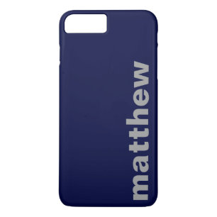 Your Name Modern Navy Case-Mate iPhone Case